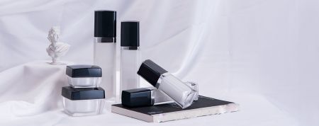 Quadratische Form Acryl Luxus Kosmetik- & Hautpflegeverpackung - Die Renaissance Serie - Kosmetikverpackungskollektion - Die Renaissance